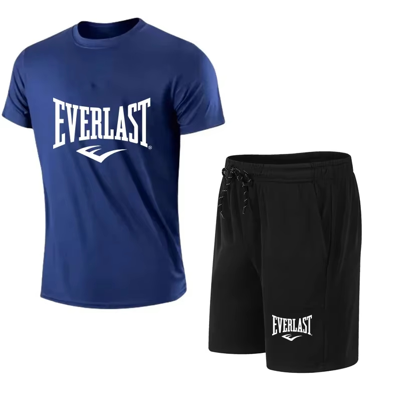 Summer Clothing Brands - EVERLAST Men's T-shirt + Shorts 2pcs