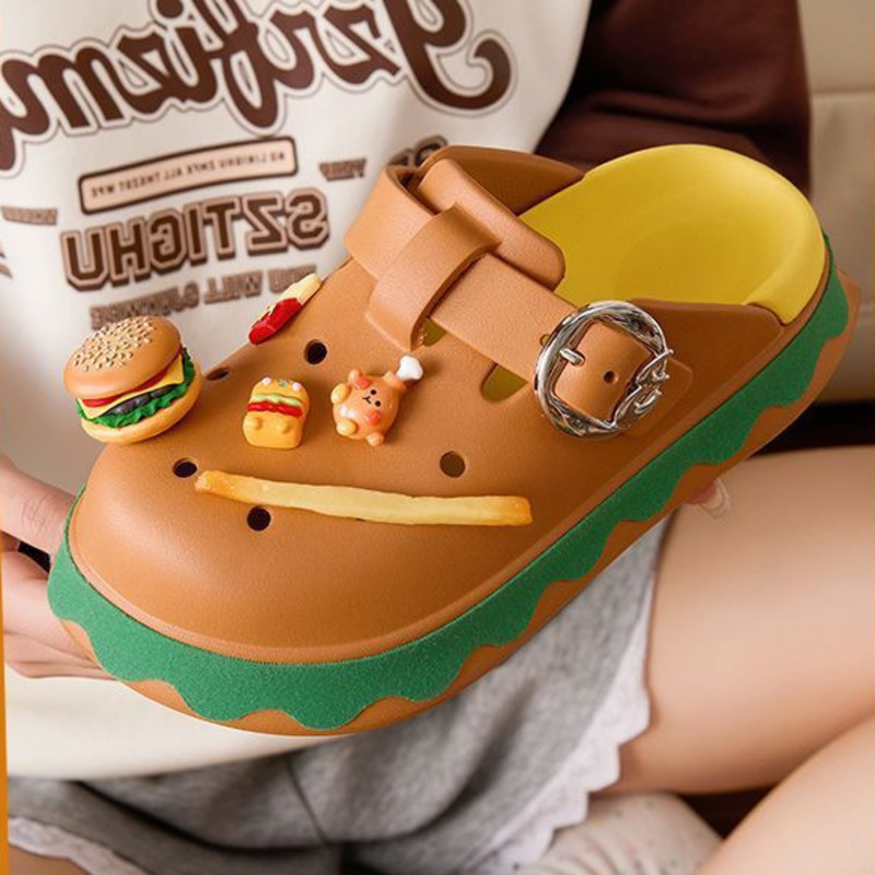 Funny Hamburger Summer Slipper - Summer Clothing Wraps recension och pris