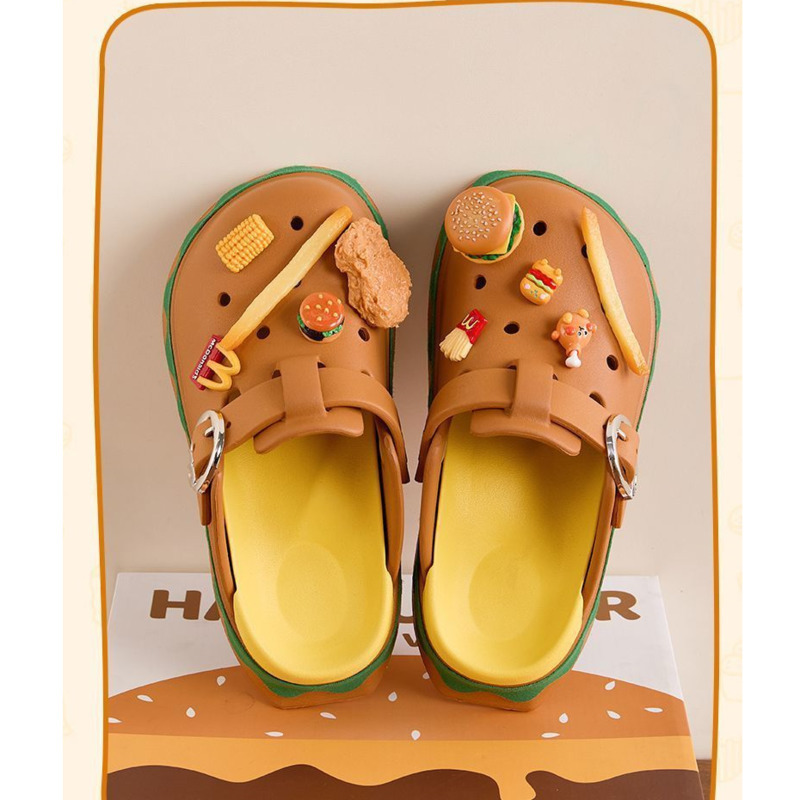 Funny Hamburger Summer Slipper - Summer Clothing Wraps recension och pris