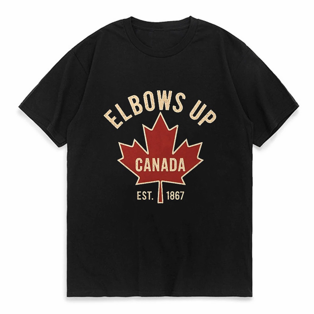Elbows Up Canada T-shirt for M - Summer Clothing Women Canada recension och pris