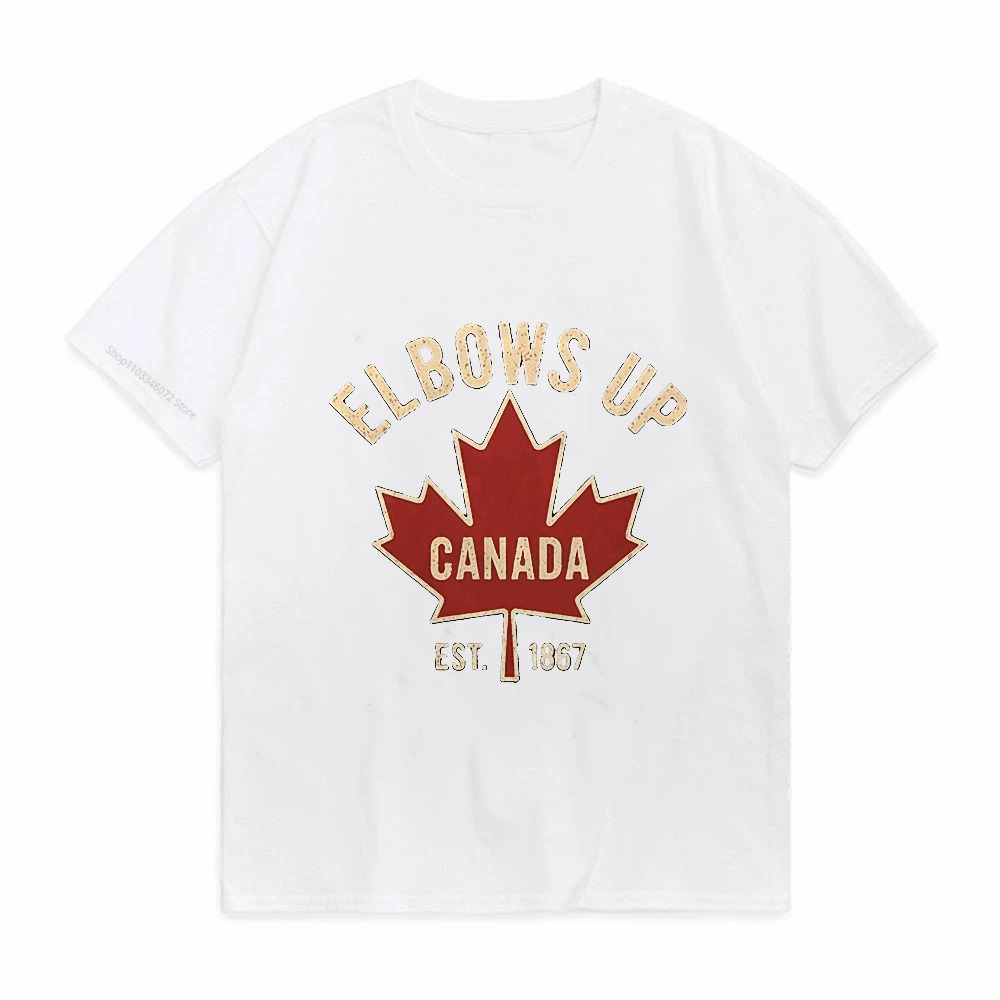 Elbows Up Canada T-shirt for M - Summer Clothing Women Canada recension och pris